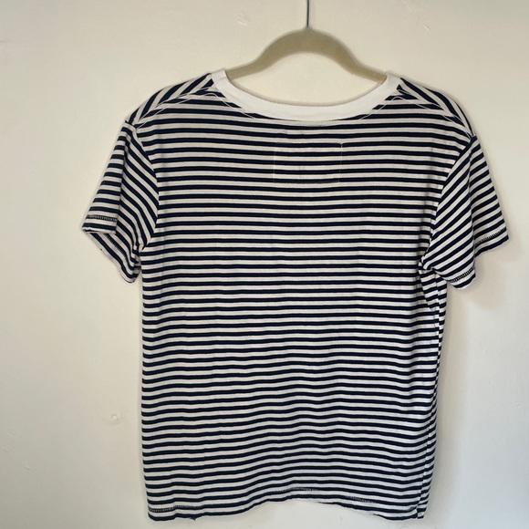 EUC Nili Lotan Crew Neck Cotton Striped T-shirt, XS - Picture 4 of 8
